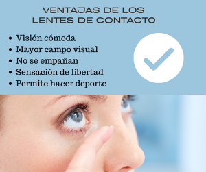 Ventajas de usar lentes de contacto
